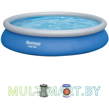 Каркасно-надувной бассейн Bestway Fast Set 57313 (457x84) картинка 2
